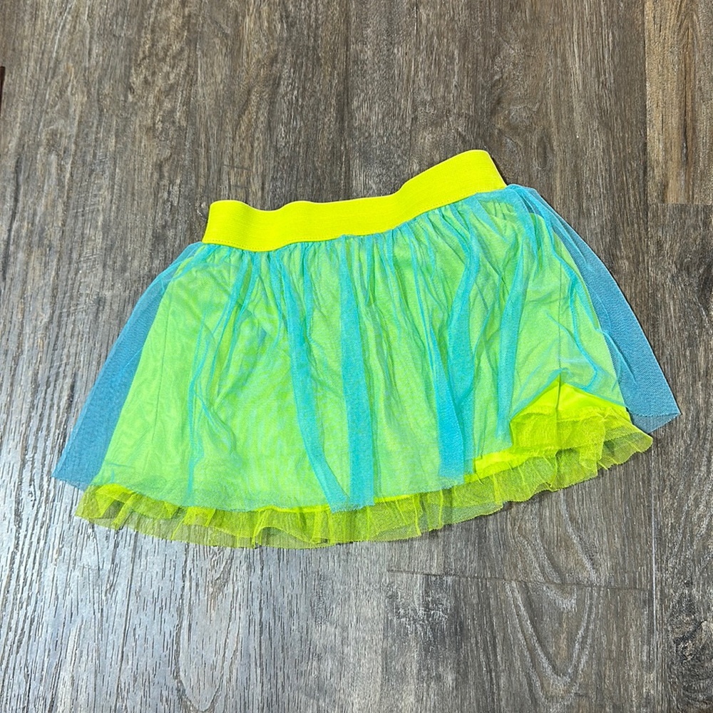 Girls My Little Pony Skirt Size 5t Neon green and Blue! Super cute!